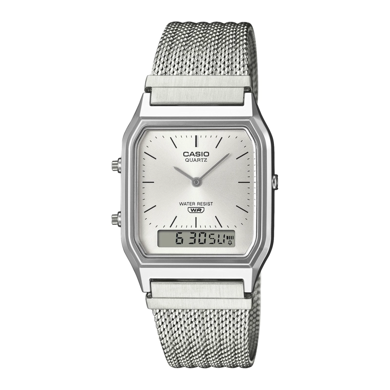 RELOJ UNISEX CASIO PLATEADO AQ-230EM-7ADF - 1