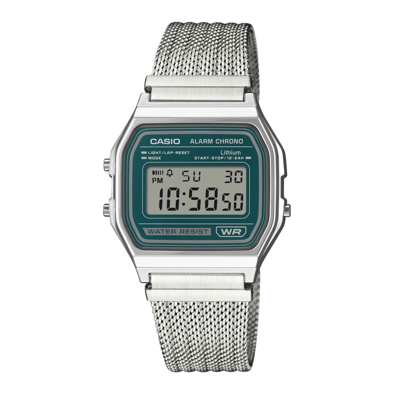 RELOJ UNISEX CASIO VERDE A158WEM-3DF - 1