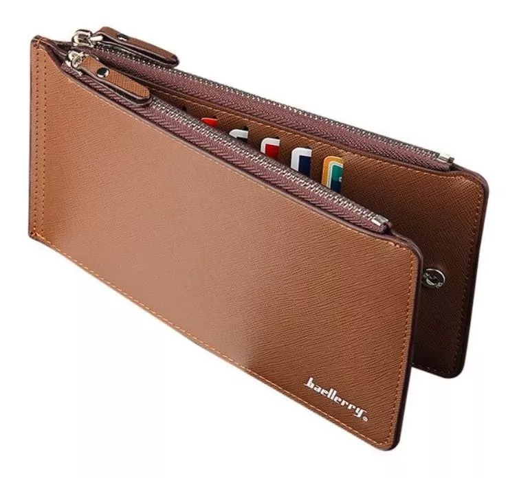 BILLETERA TARJETERO HOMBRE DE CUERO PU BAELLERRY MOD. PAPER - 1