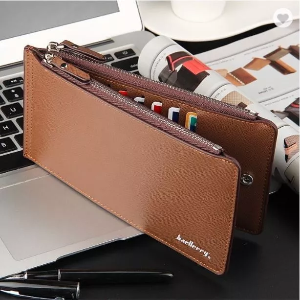 BILLETERA TARJETERO HOMBRE DE CUERO PU BAELLERRY MOD. PAPER - 4