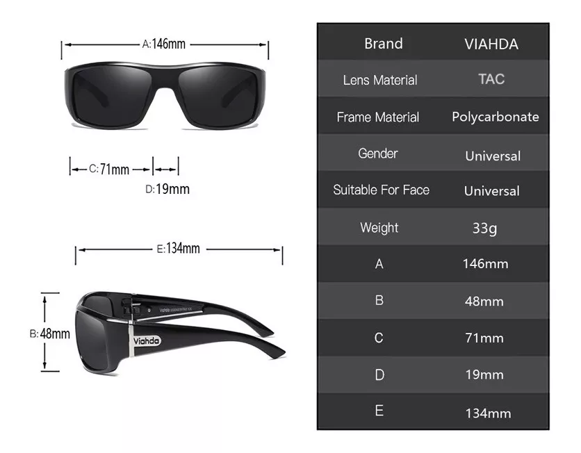 LENTES SOL LUXHER POLARIZADO ORIGINAL VIAHDA PROTEC UV400 MOD LÍNEA - 3