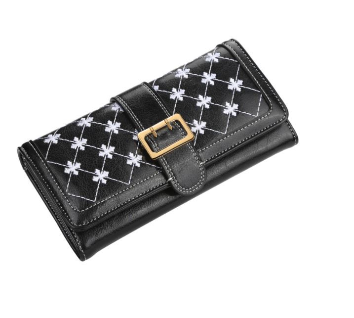 BILLETERA LARGA MUJER CUERO PU BAELLERRY MOD. CRUZ - 1
