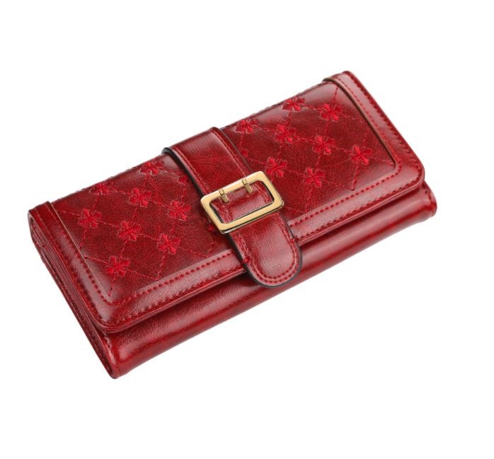 BILLETERA LARGA MUJER CUERO PU BAELLERRY MOD. CRUZ - 1