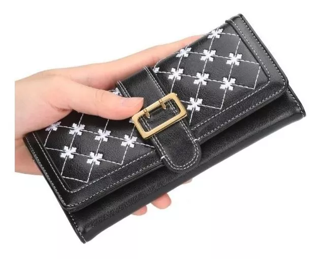 BILLETERA LARGA MUJER CUERO PU BAELLERRY MOD. CRUZ - 2