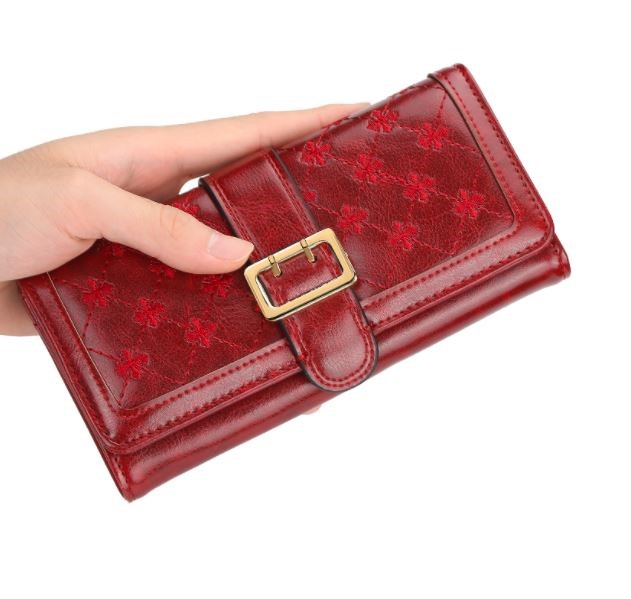 BILLETERA LARGA MUJER CUERO PU BAELLERRY MOD. CRUZ - 2