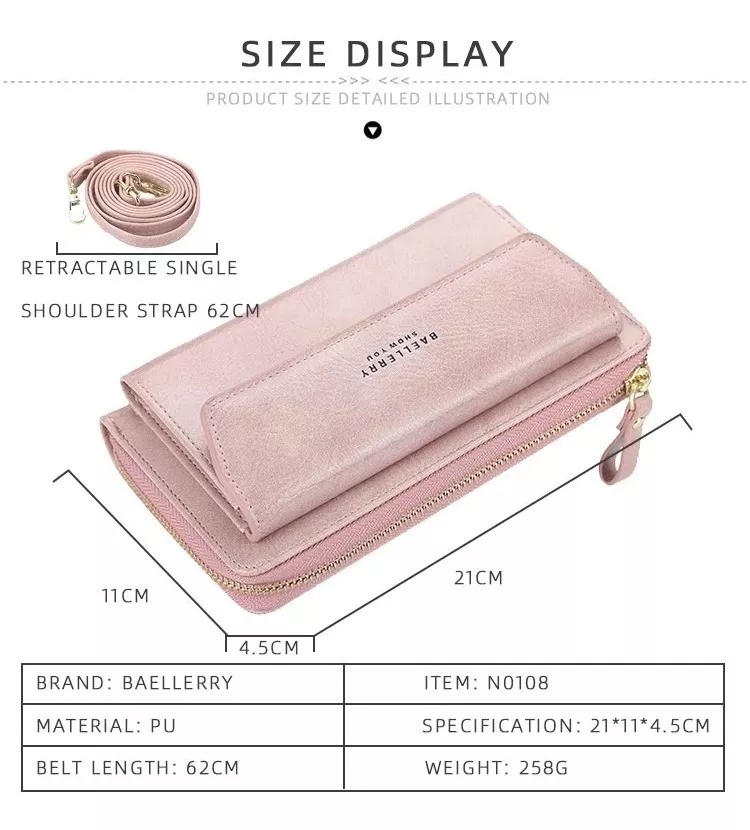 BILLETERA/CARTERA MUJER CUERO PU BAELLERRY MOD. FROST - 5