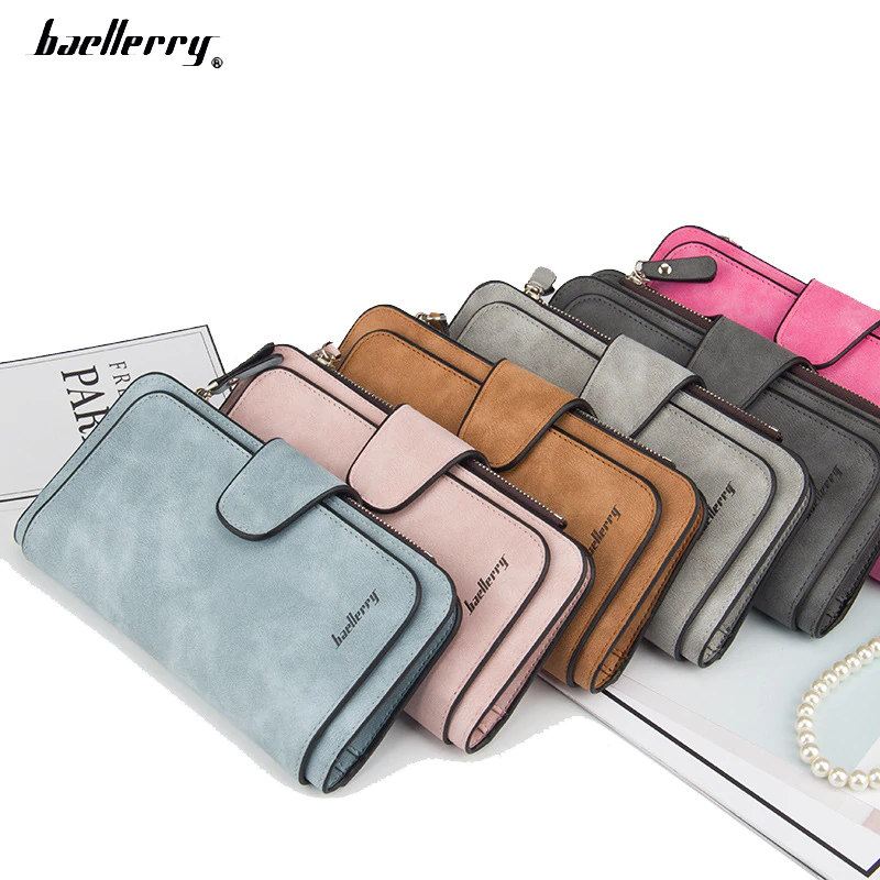 BILLETERA LARGA CUERO PU LUJO MODA CASUAL MUJER BAELLERRY - 4