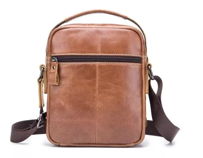 BOLSO/BANDOLERA HOMBRE CUERO GENUINO BULL CAPTAIN MOD. DOBLE - 4