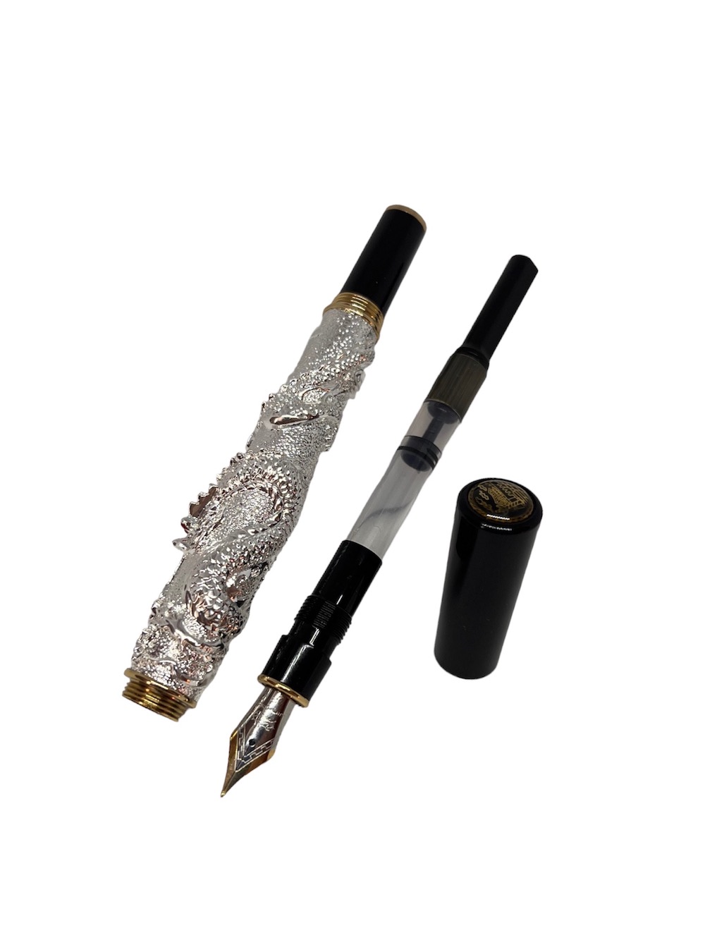 PLUMA ESTILOGRÁFICA LUXHER TEXTURIZADA LUJO JINHAO MOD DRAGÓN 555 - 7