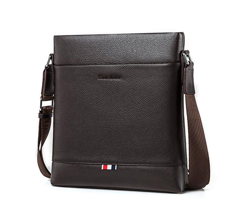 BOLSO BANDOLERA CUERO GENUINO LUJO BISON DENIM MOD MATES - 1