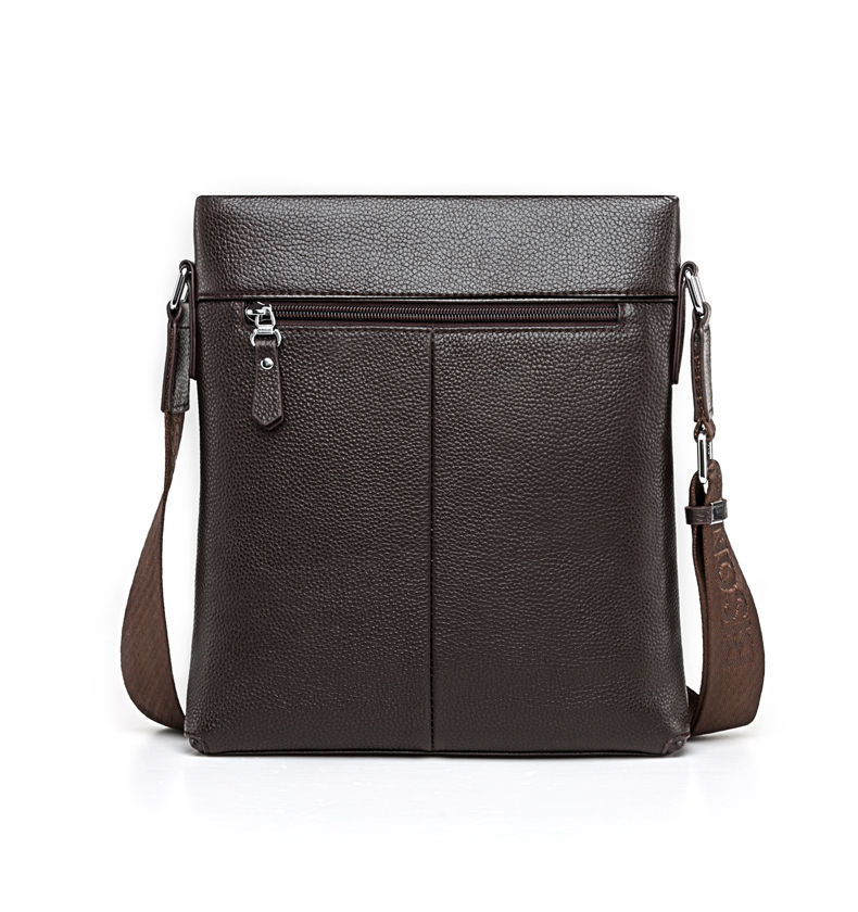 BOLSO BANDOLERA CUERO GENUINO LUJO BISON DENIM MOD MATES - 2