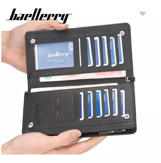 CHEQUERA HOMBRE DE CUERO PU BAELLERRY MOD. REVER - 2