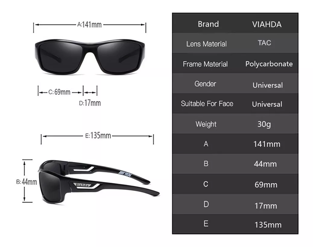 LENTES SOL LUXHER POLARIZADO ORIGINAL VIAHDA PROTEC UV400 MOD SPEED - 3