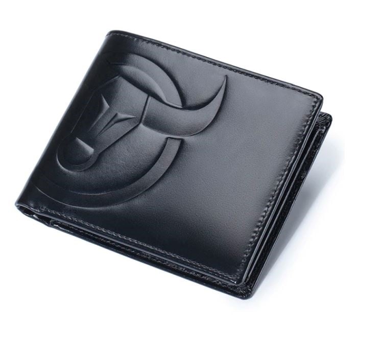BILLETERA HOMBRE CUERO GENUINO LUJO BULL CAPTAIN MOD. ANIMAL - 1