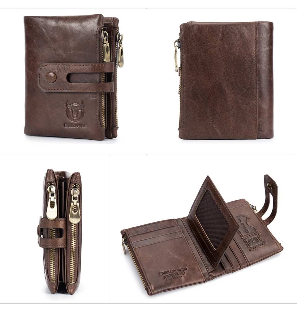 BILLETERA HOMBRE CUERO GENUINO LUJO BULL CAPTAIN MOD BEAST - 3