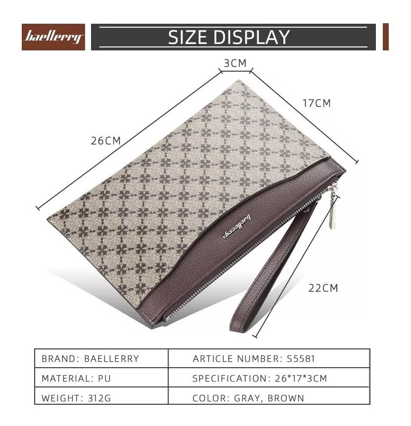 BILLETERA BOLSO ELEGANTE CUERO PU BAELLERRY MOD. KING - 3