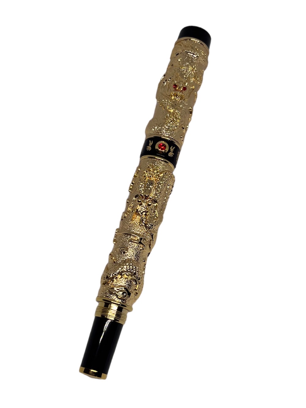 PLUMA ESTILOGRÁFICA LUXHER TEXTURIZADA LUJO JINHAO MOD DRAGÓN RUBÍ - 5