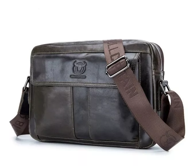 BOLSO/BANDOLERA CUERO GENUINO BULL CAPTAIN MOD. FRONT - 1