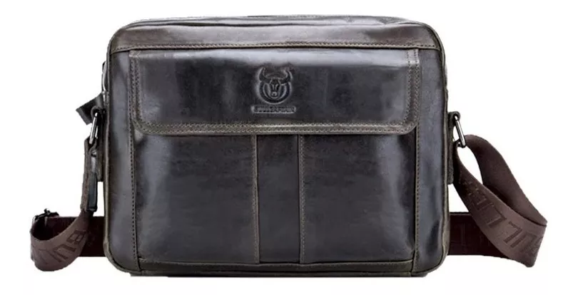 BOLSO/BANDOLERA CUERO GENUINO BULL CAPTAIN MOD. FRONT - 2