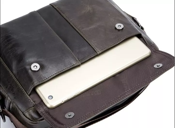 BOLSO/BANDOLERA CUERO GENUINO BULL CAPTAIN MOD. FRONT - 4