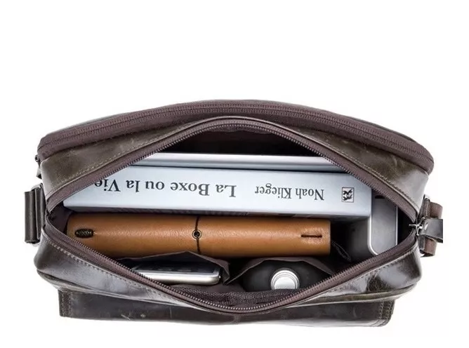 BOLSO/BANDOLERA CUERO GENUINO BULL CAPTAIN MOD. FRONT - 5
