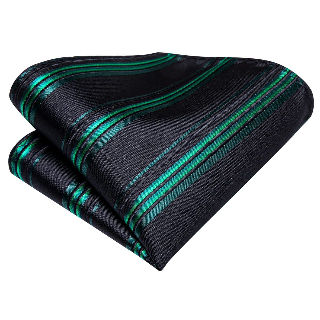 SET CORBATA SEDA LUXHER LINEAS PAÑUELO Y COLLERAS LUJO HI-TIE MOD. LÍNEAS - 3