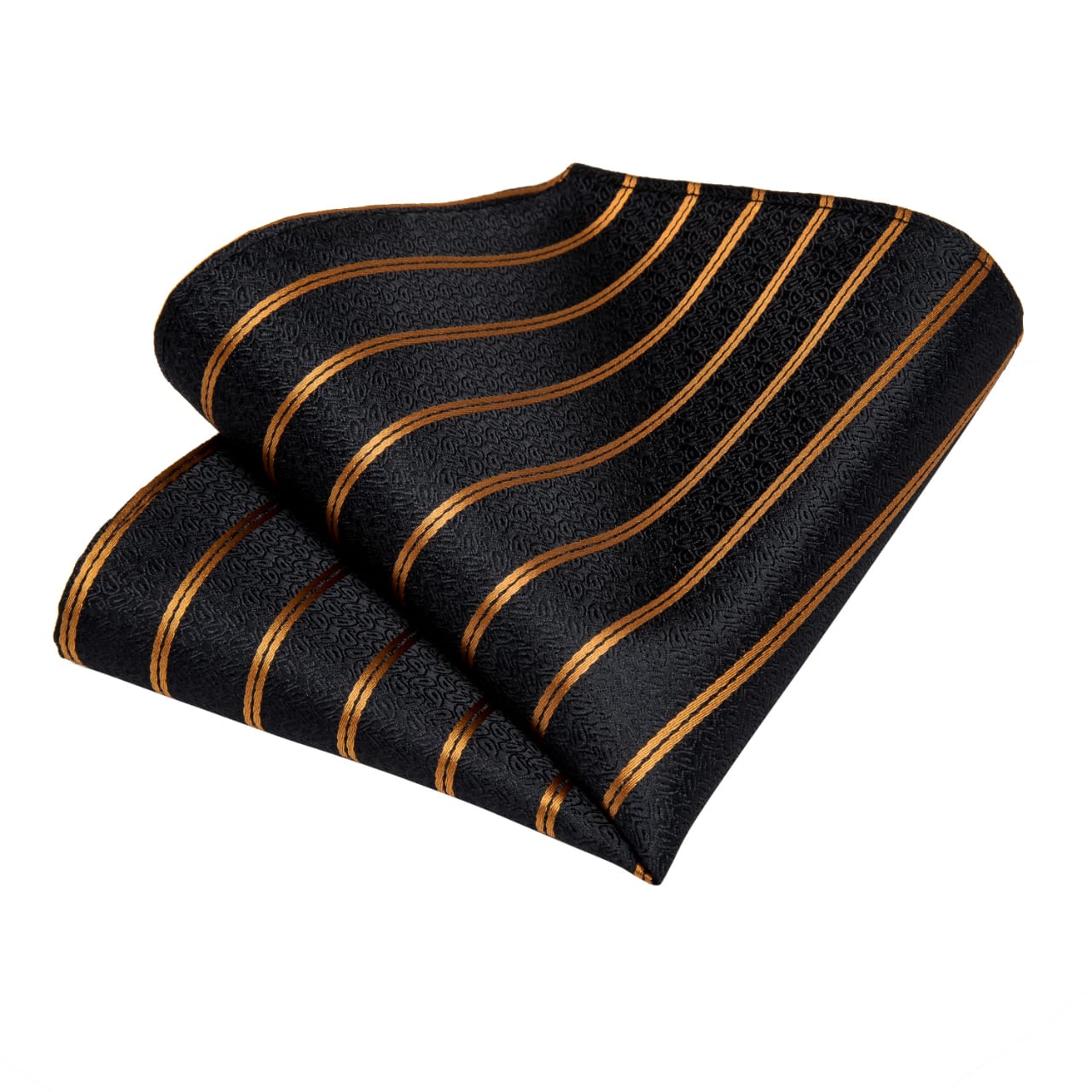 SET CORBATA SEDA LUXHER LINEAS PAÑUELO Y COLLERAS LUJO HI-TIE MOD. LÍNEAS - 3