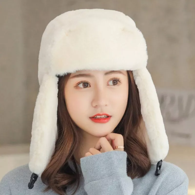 SET GORRO MÁS BUFANDA ALGODÓN LUXHER BEIGE MUJER CÁLIDO INVIERNO - 3