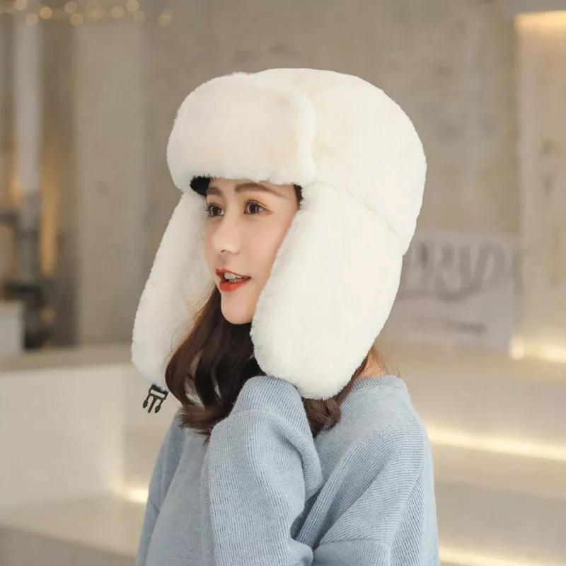 SET GORRO MÁS BUFANDA ALGODÓN LUXHER BEIGE MUJER CÁLIDO INVIERNO - 5