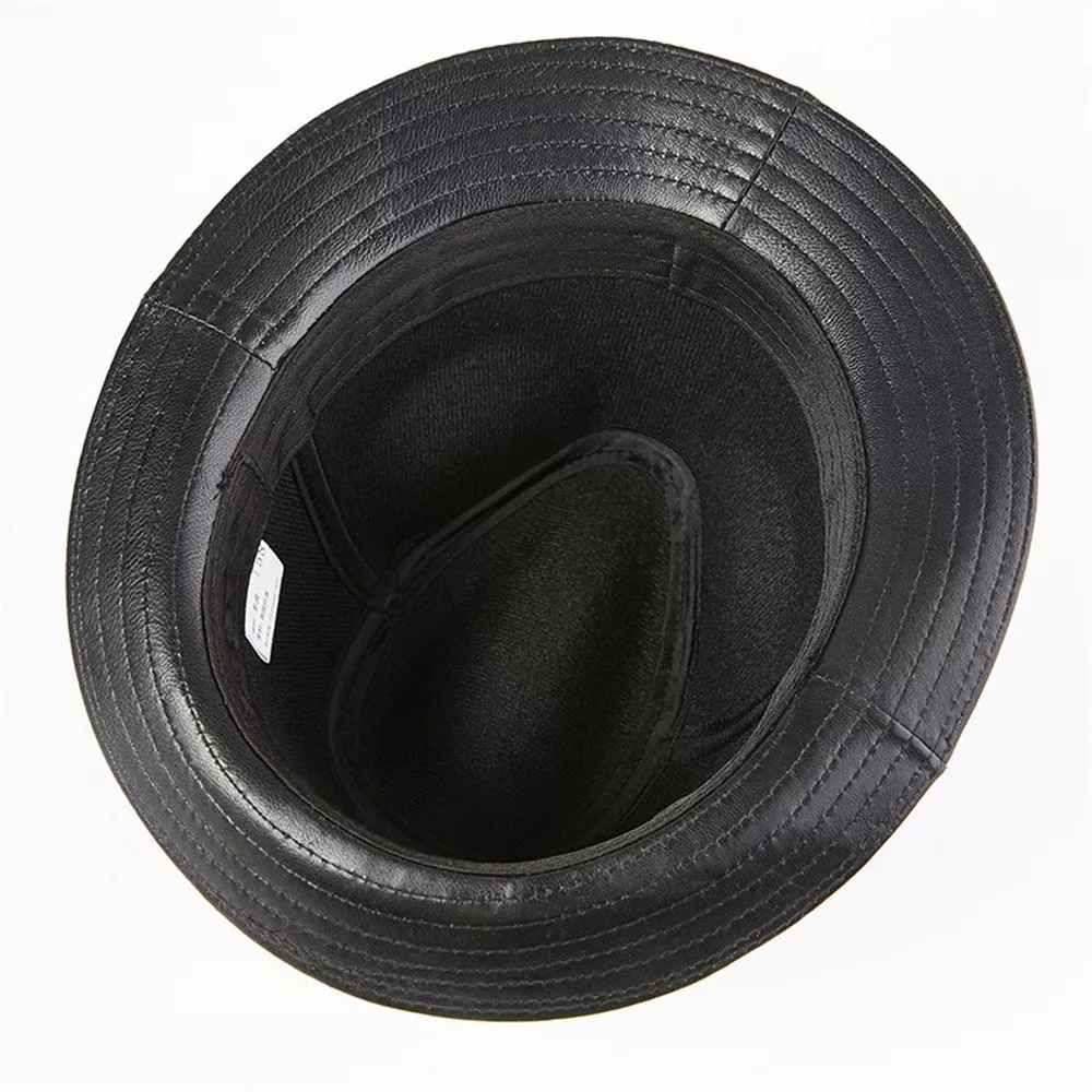 SOMBRERO CUERO LUXHER CAFE HOMBRE GENUINO OVEJA LASPEZIA MOD. JAZZ - 3
