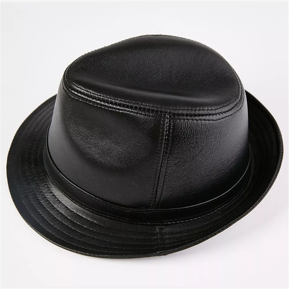 SOMBRERO CUERO LUXHER CAFE HOMBRE GENUINO OVEJA LASPEZIA MOD. JAZZ - 4