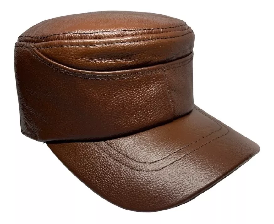 GORRO CUERO LUXHER CAFE JOCKEY GENUINO LUJO MOD. BERLÍN - 2