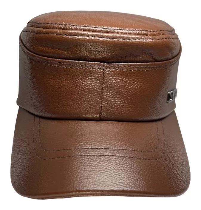 GORRO CUERO LUXHER CAFE JOCKEY GENUINO LUJO MOD. BERLÍN - 3