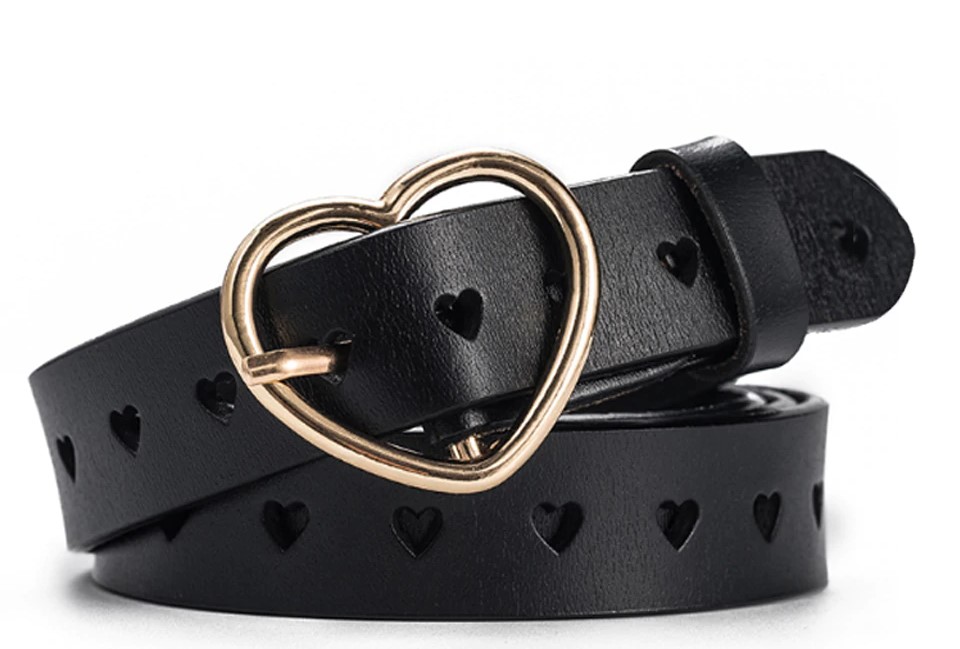 CINTURÓN CUERO LUXHER HEART MUJER GENUINO COOLERFIRE MOD. - 1