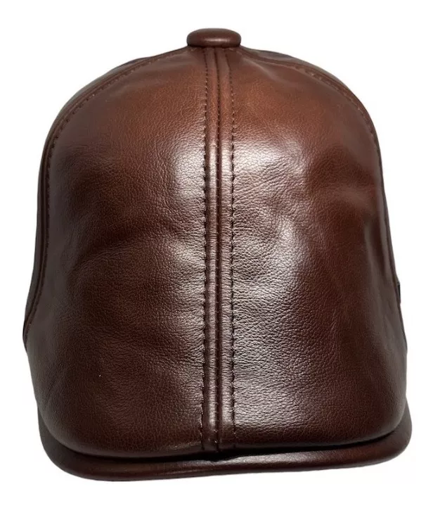 BOINA CUERO LUXHER CAFE GENUINO GORRO LUJO MOD. PARIS - 3