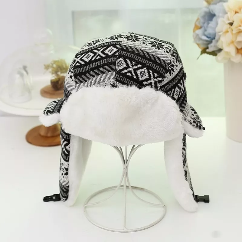 GORRO LUXHER NEGRO / RUSO MUJER CÁLIDO INVIERNO MOD. ANDINO - 2