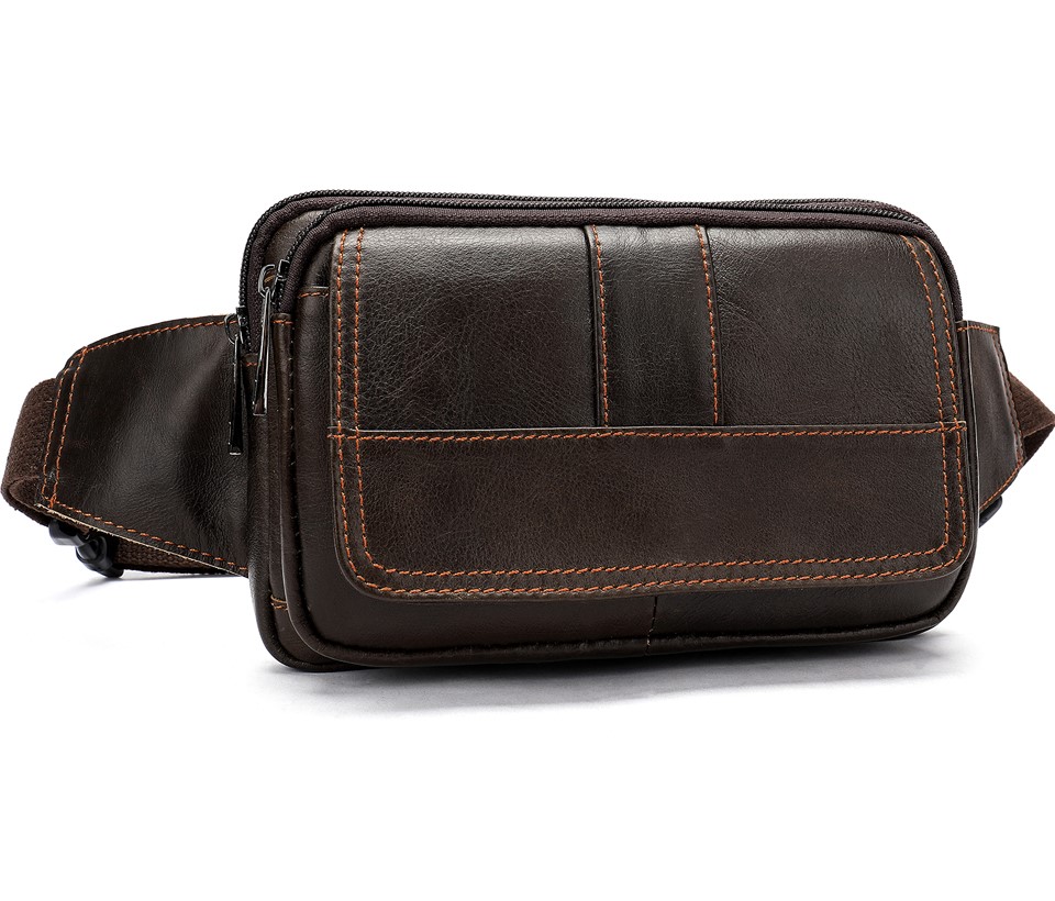 BANANO RIÑONERA DE CUERO GENUINO NORBINUS UNISEX MOD. FLAP - 1