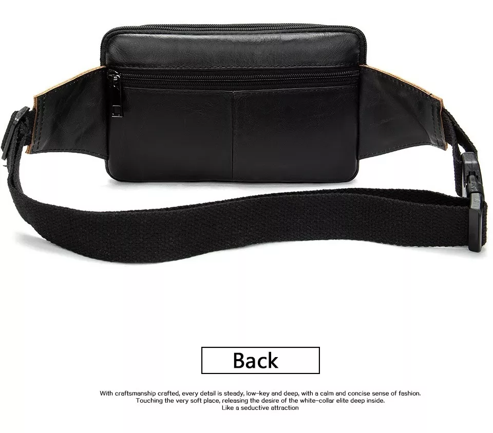 BANANO RIÑONERA DE CUERO GENUINO NORBINUS UNISEX MOD. FLAP - 5