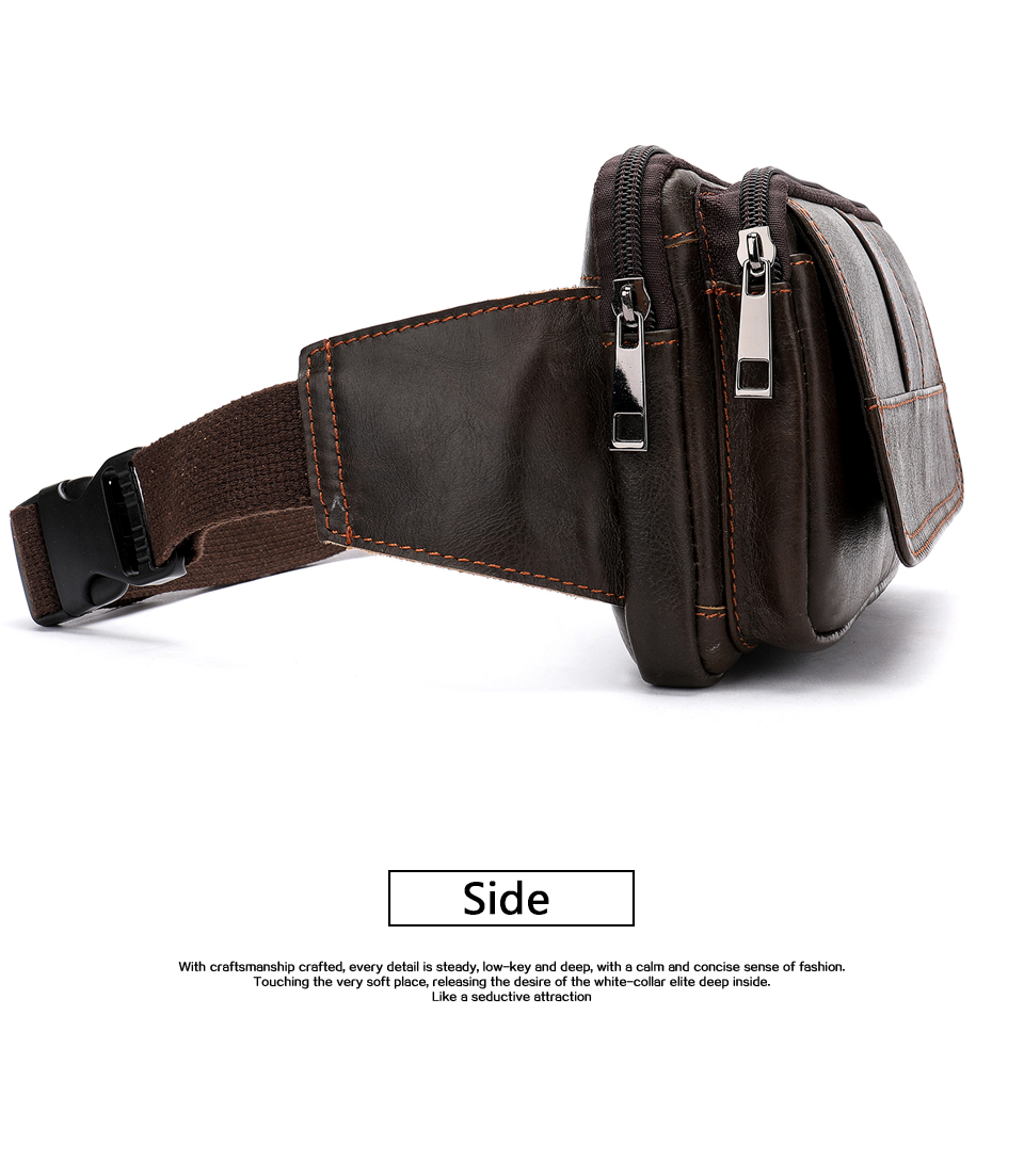 BANANO RIÑONERA DE CUERO GENUINO NORBINUS UNISEX MOD. FLAP - 6