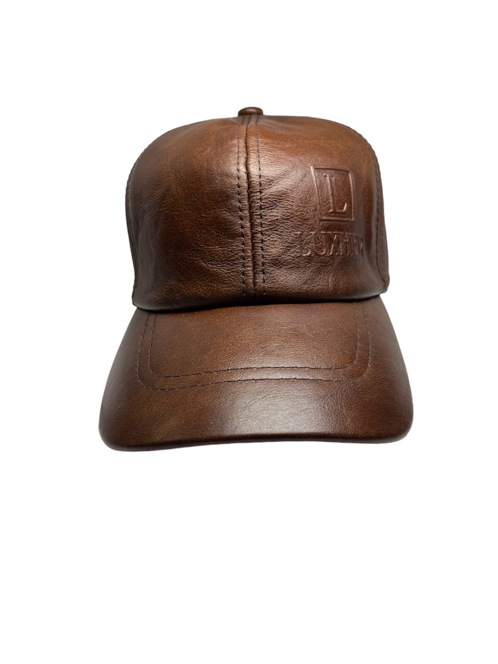 GORRO CUERO LUXHER JOCKEY GENUINO ESTAMPADO LUJO MOD. MADRID - 2