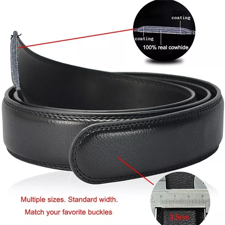 CINTURÓN CUERO HEBILLA AUTOMÁTICA AJUSTABLE LFMB MOD. LÍNEAS - 3