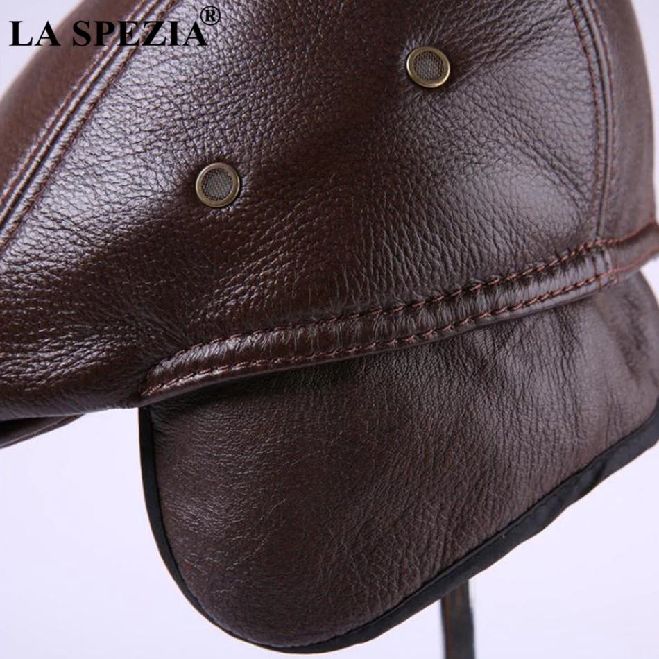 GORRA CUERO LUXHER LYON BOINA GENUINO LASPEZIA MOD. - 3