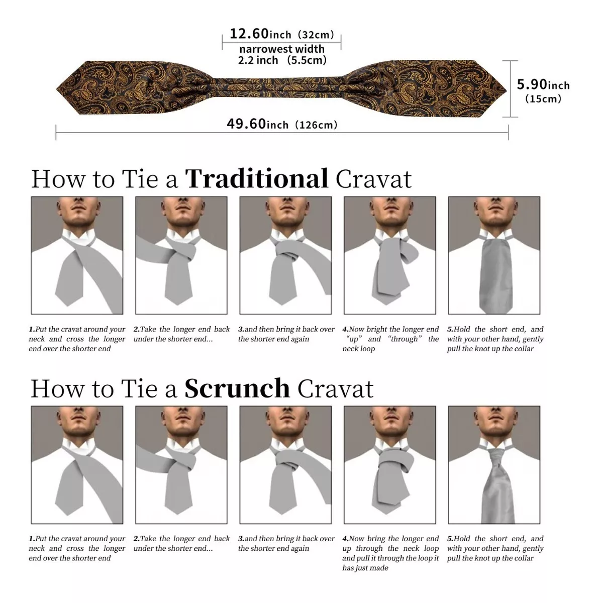 SET CORBATA SEDA LUXHER ASCOT PAÑUELO Y COLLERAS LUJO HI-TIE COLOR - 3