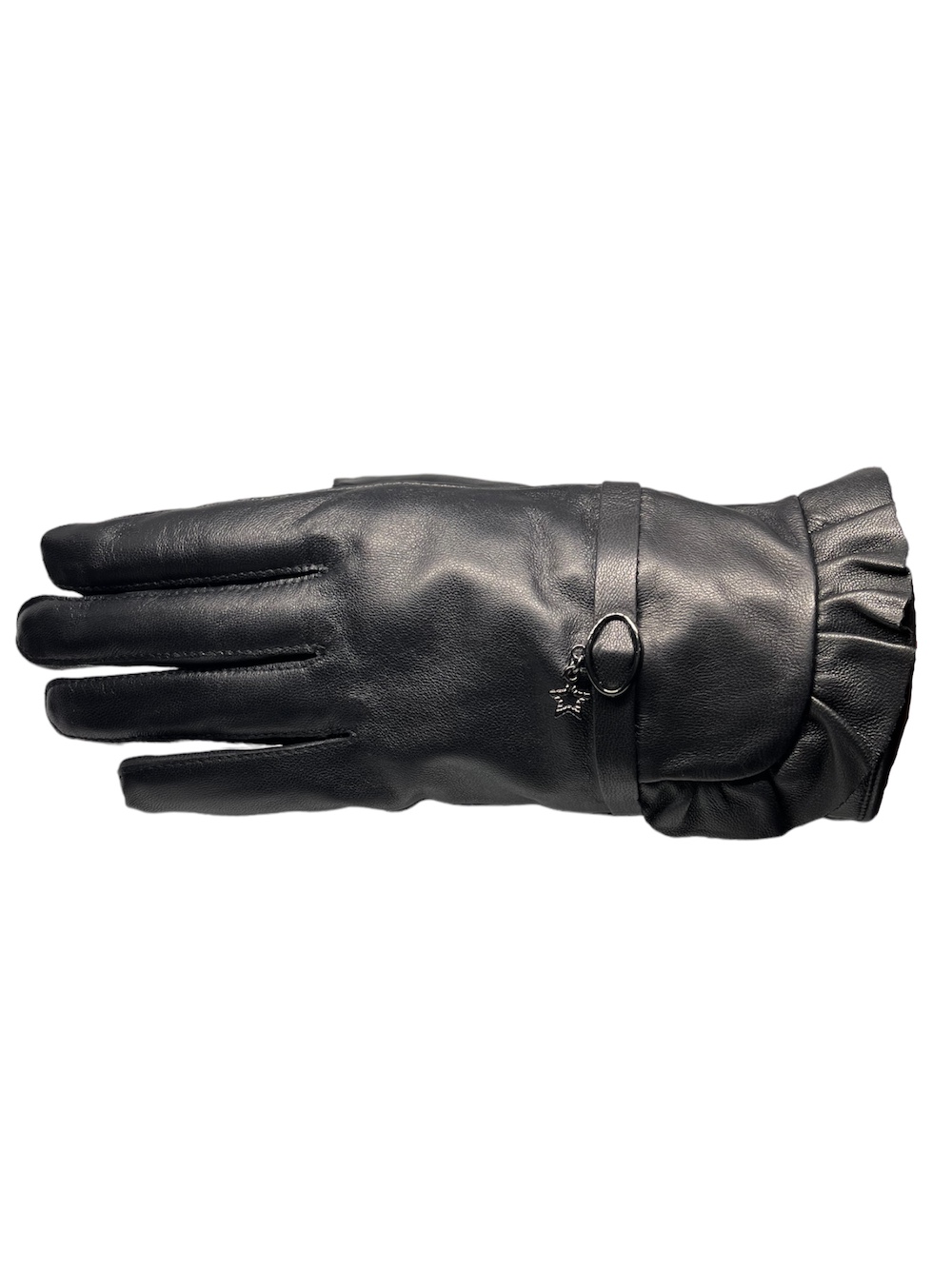 GUANTES CUERO LUXHER STAR NEGRO INVIERNO MUJER PIEL OVEJA MOD. - 5
