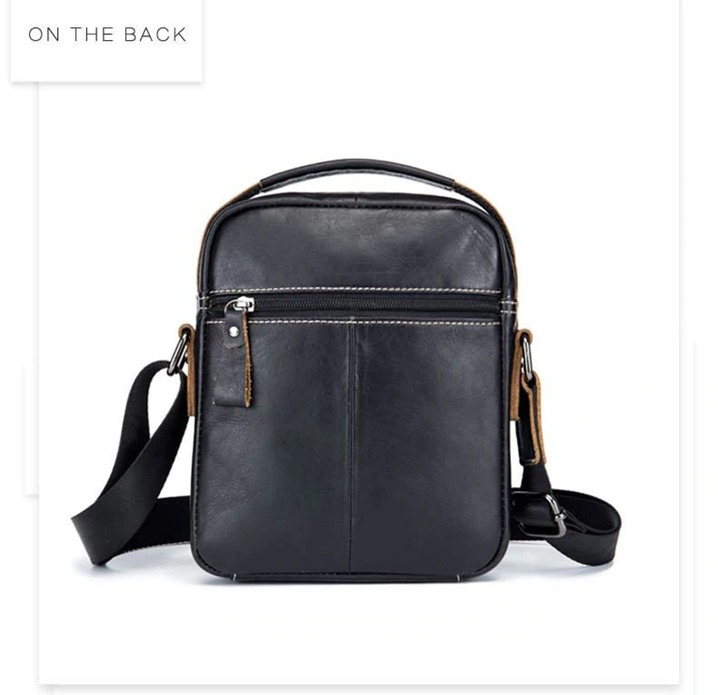 BOLSO/BANDOLERA HOMBRE CUERO GENUINO BULL CAPTAIN MOD CIERRE - 3