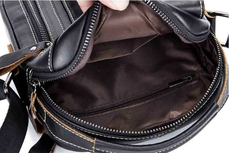 BOLSO/BANDOLERA HOMBRE CUERO GENUINO BULL CAPTAIN MOD CIERRE - 6