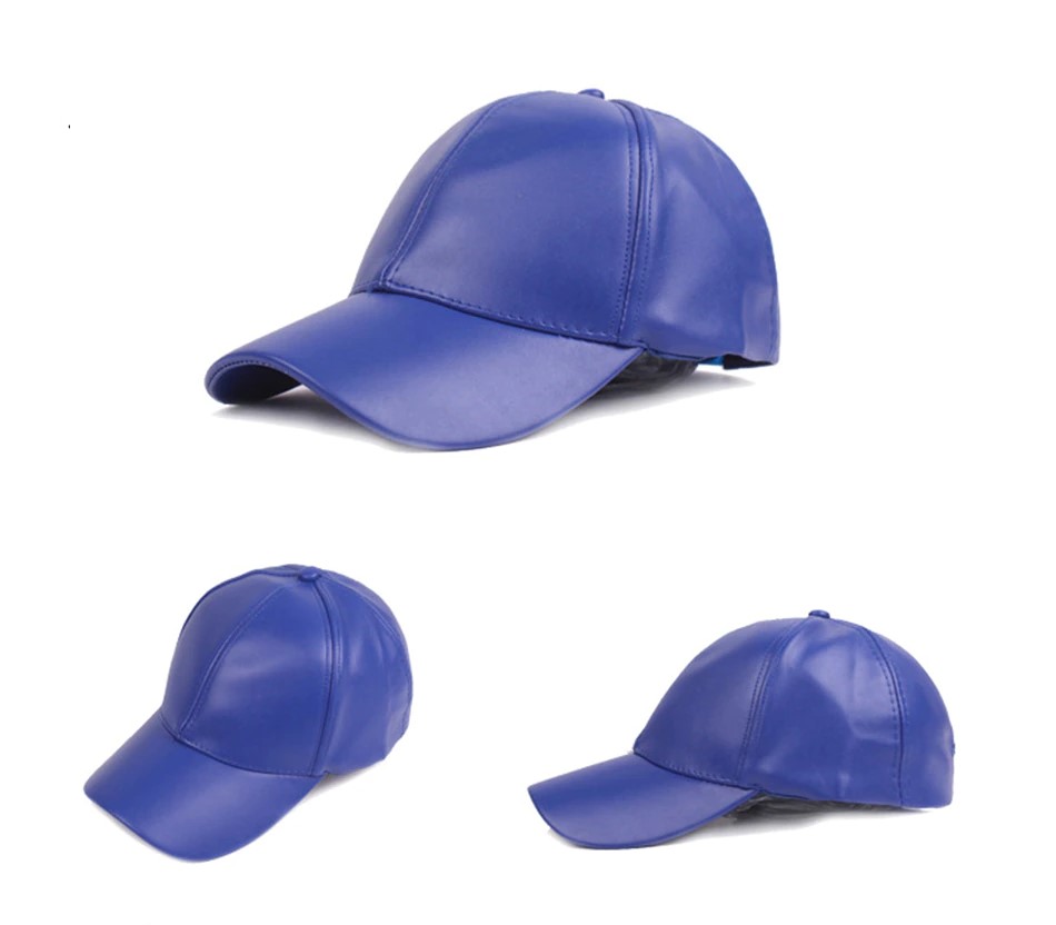 GORRA CUERO PU LUXHER ESTILO JOCKEY UNISEX MOD. BASEBALL - 2