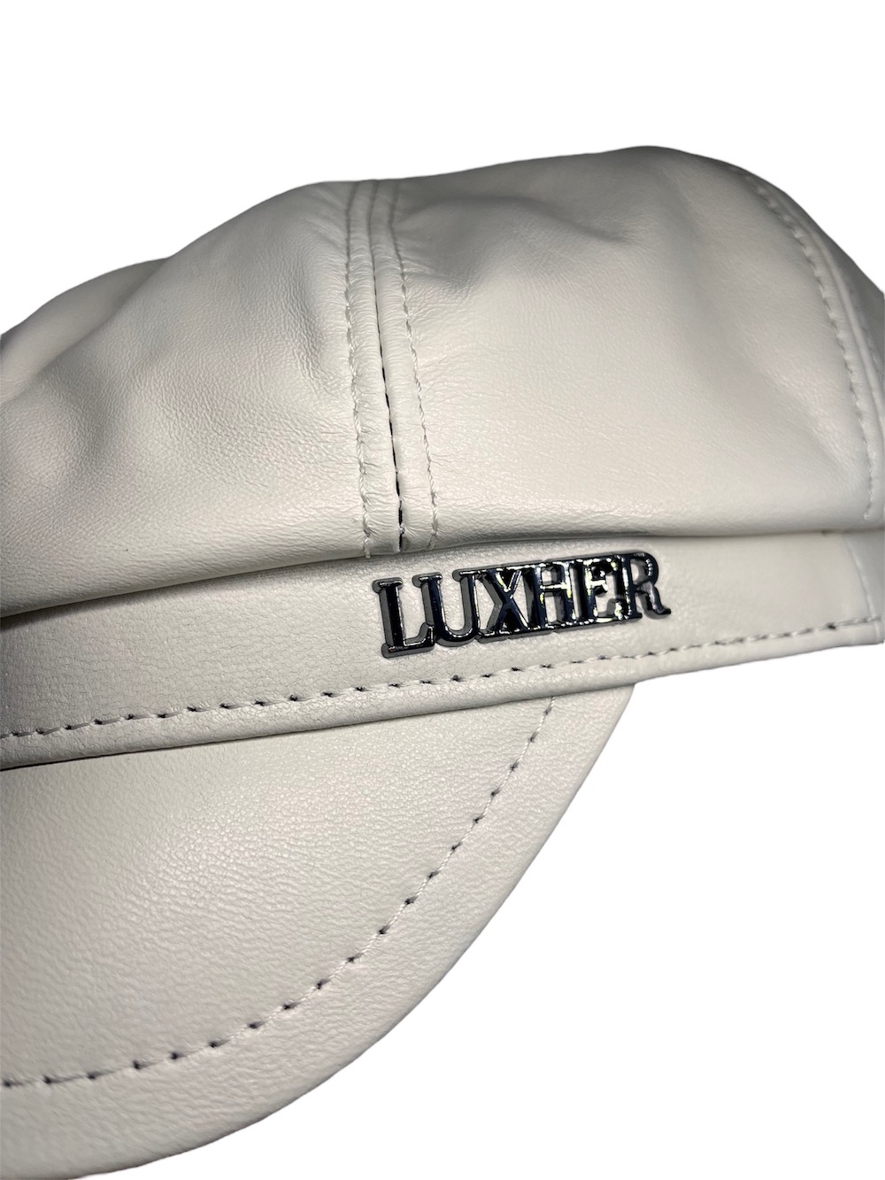 BOINA CUERO LUXHER GORRA OVEJA MUJER LUJO MOD. TOKIO - 5