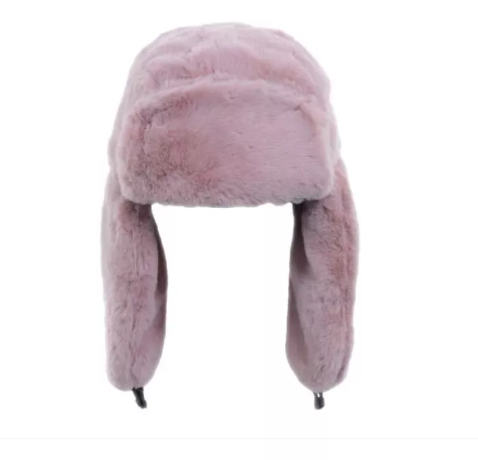 GORRO ALGODÓN LUXHER ROSA MUJER CÁLIDO INVIERNO MOD. RABBIT - 1