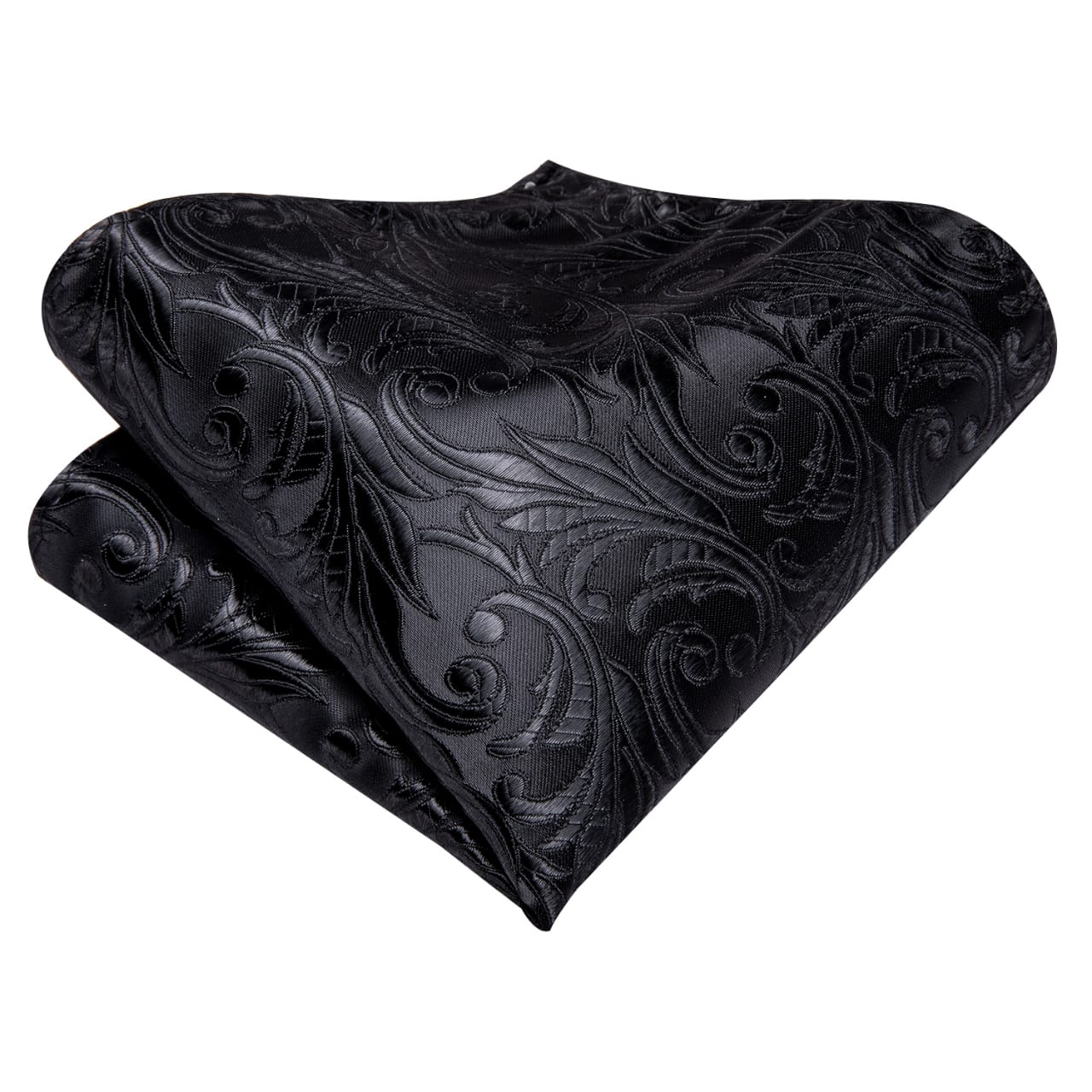 SET CORBATA SEDA LUXHER PAÑUELO Y COLLERAS LUJO HI-TIE MOD. FLORES - 5